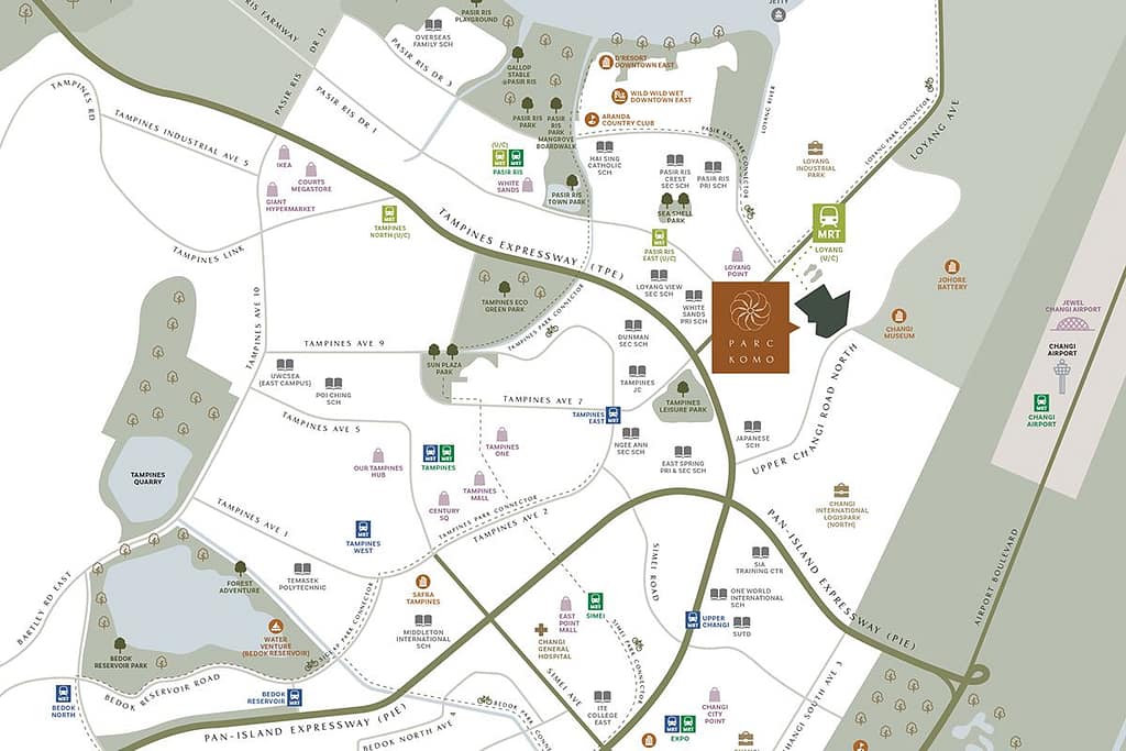 Parc Komo - Location Map